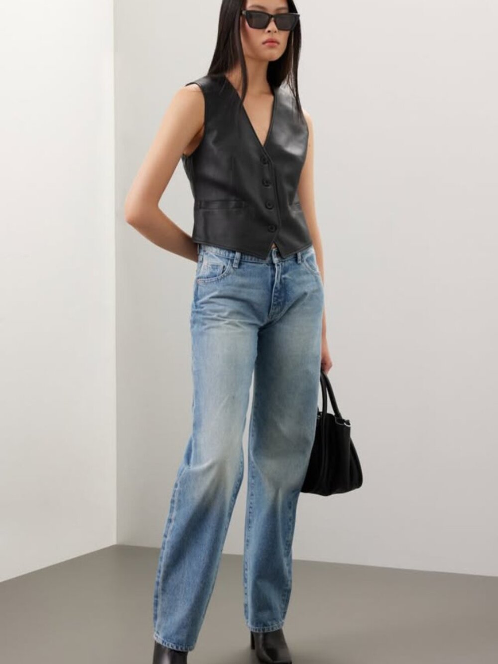PISTOLA Vero Faux Leather Vest NWT XS